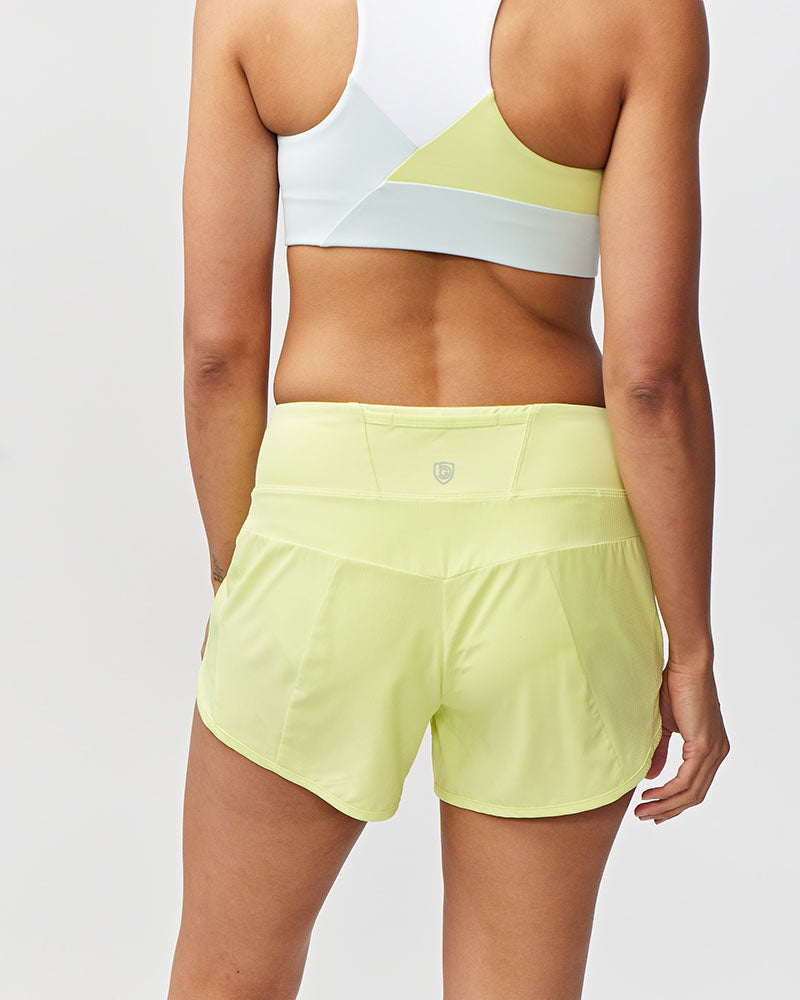 Sheva Women's High Rise Running Shorts by Goal Five