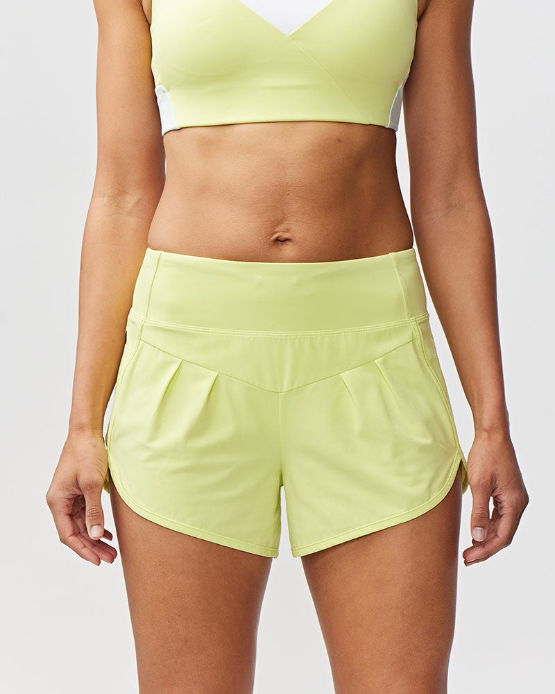 Sheva Women's High Rise Running Shorts by Goal Five