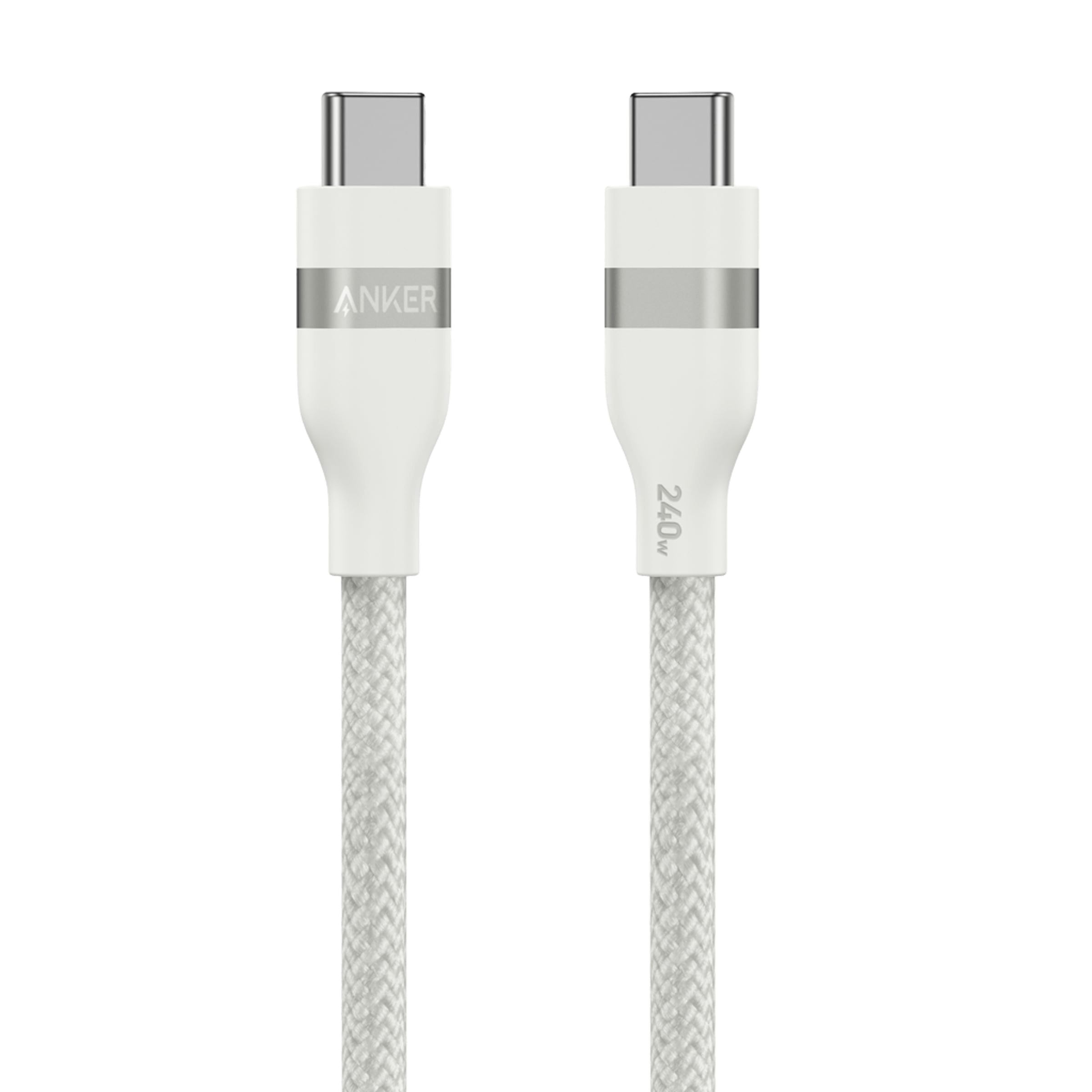 Anker USB-C to USB-C Cable (3 ft / 6 ft, 240W, Upcycled-Braided) by Anker