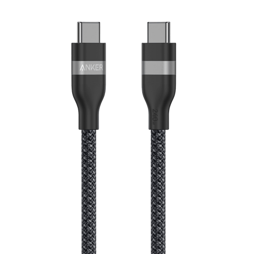 Anker USB-C to USB-C Cable (3 ft / 6 ft, 240W, Upcycled-Braided) by Anker