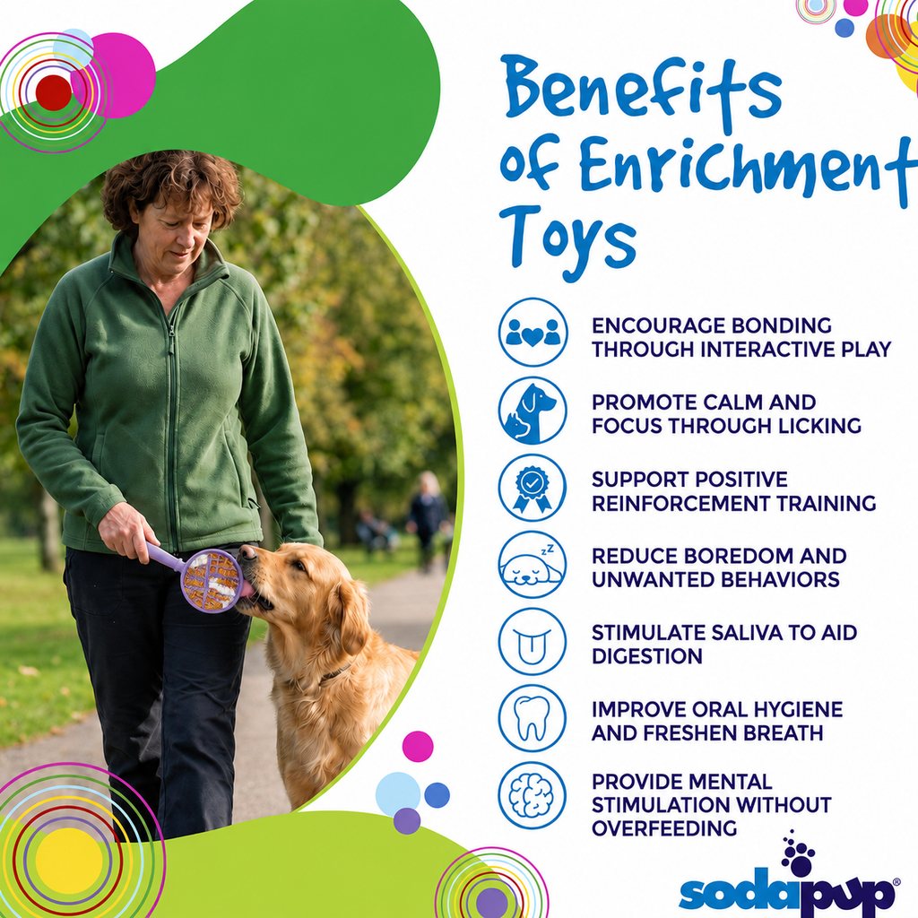 eStick Hand-Held Dog Enrichment Toy - Interactive Lick Stick | USA Made by SodaPup/True Dogs, LLC
