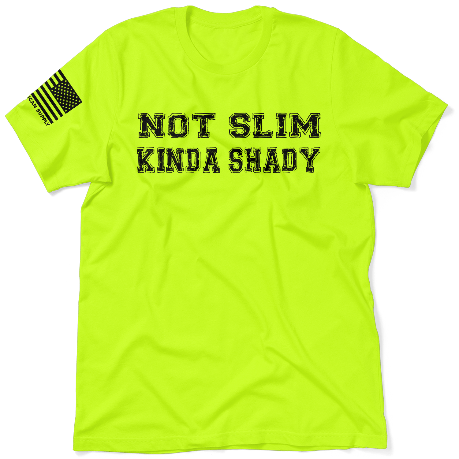 Slim Shady - Safety Yellow T-Shirt by Armed American Supply