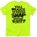 Snap - Safety Yellow T-Shirt by Armed American Supply