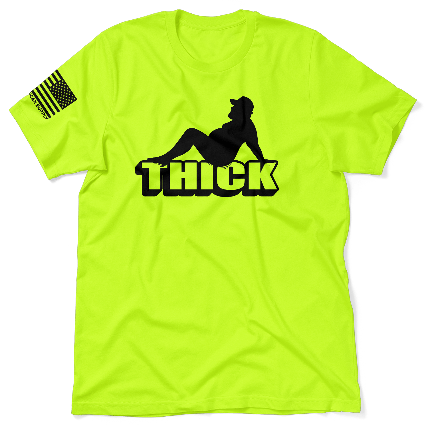 Thick - Safety Yellow T-Shirt by Armed American Supply