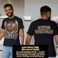 Love Never Fails | Winged Heart Tee | Faith, Love & Timeless Truth by Love & Lyrics Designs