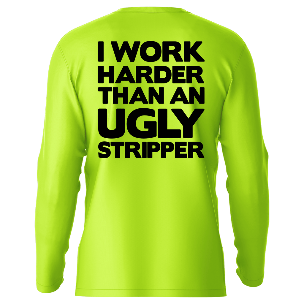 Work Harder - Hi-Visibility UPF 50 Long Sleeve Sun Shirt by Armed American Supply