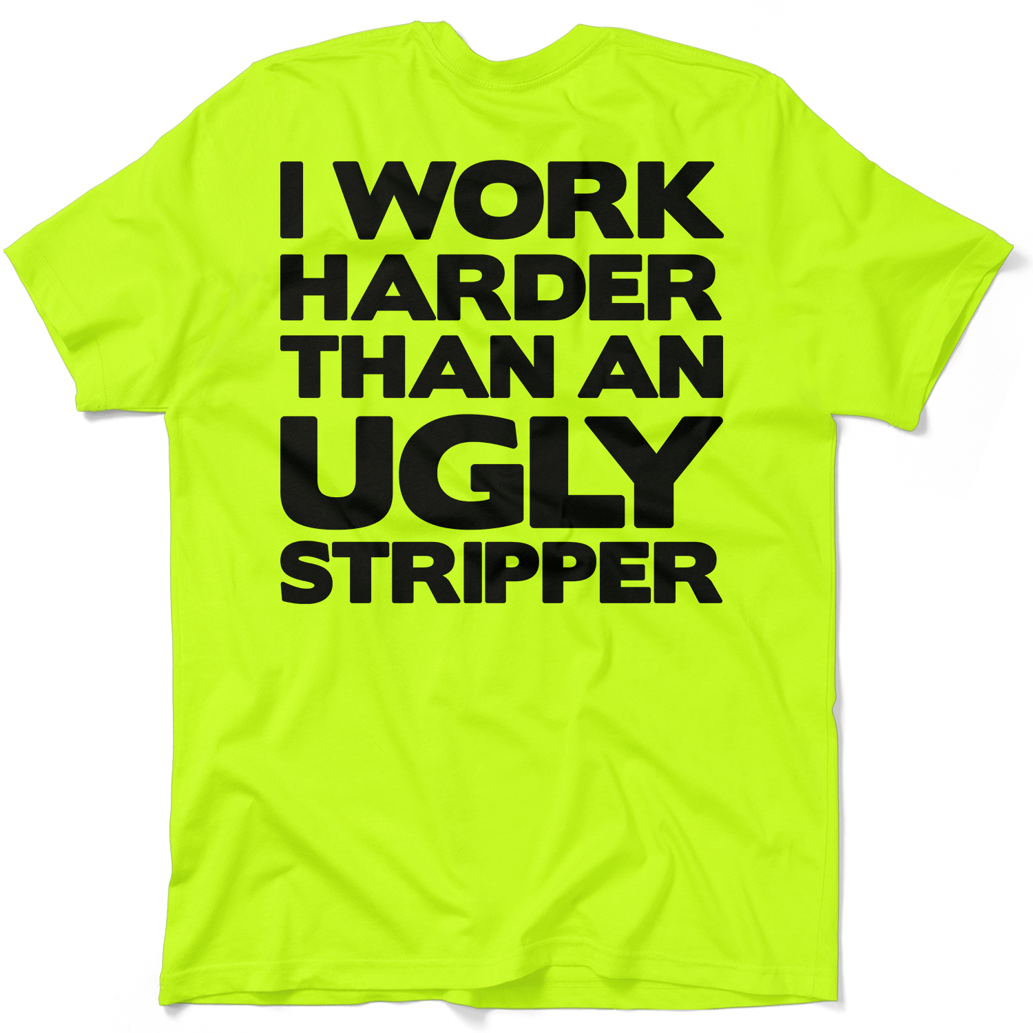 Work Harder - Safety Yellow T-Shirt by Armed American Supply