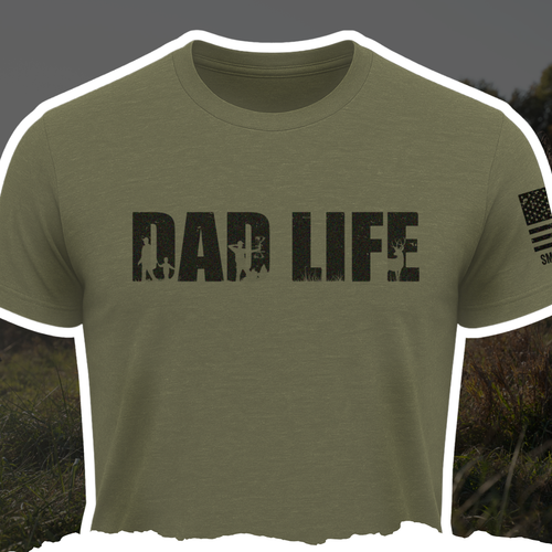 "DAD LIFE" Tee by Bow Crew Apparel - Bow Hunting Lifestyle Apparel