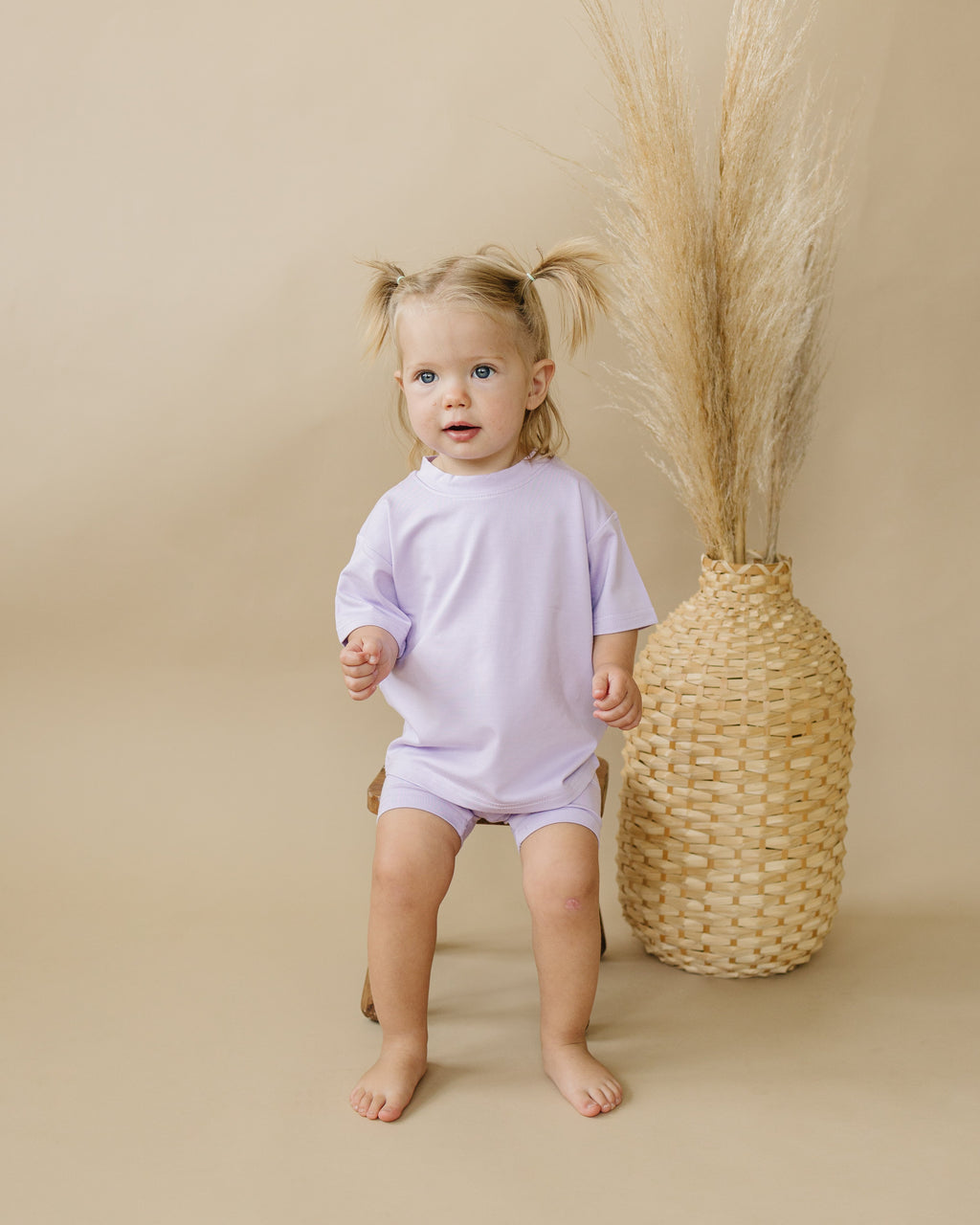 Bamboo Tee & Bike Shorts - sold as separates by Little Joy Co.