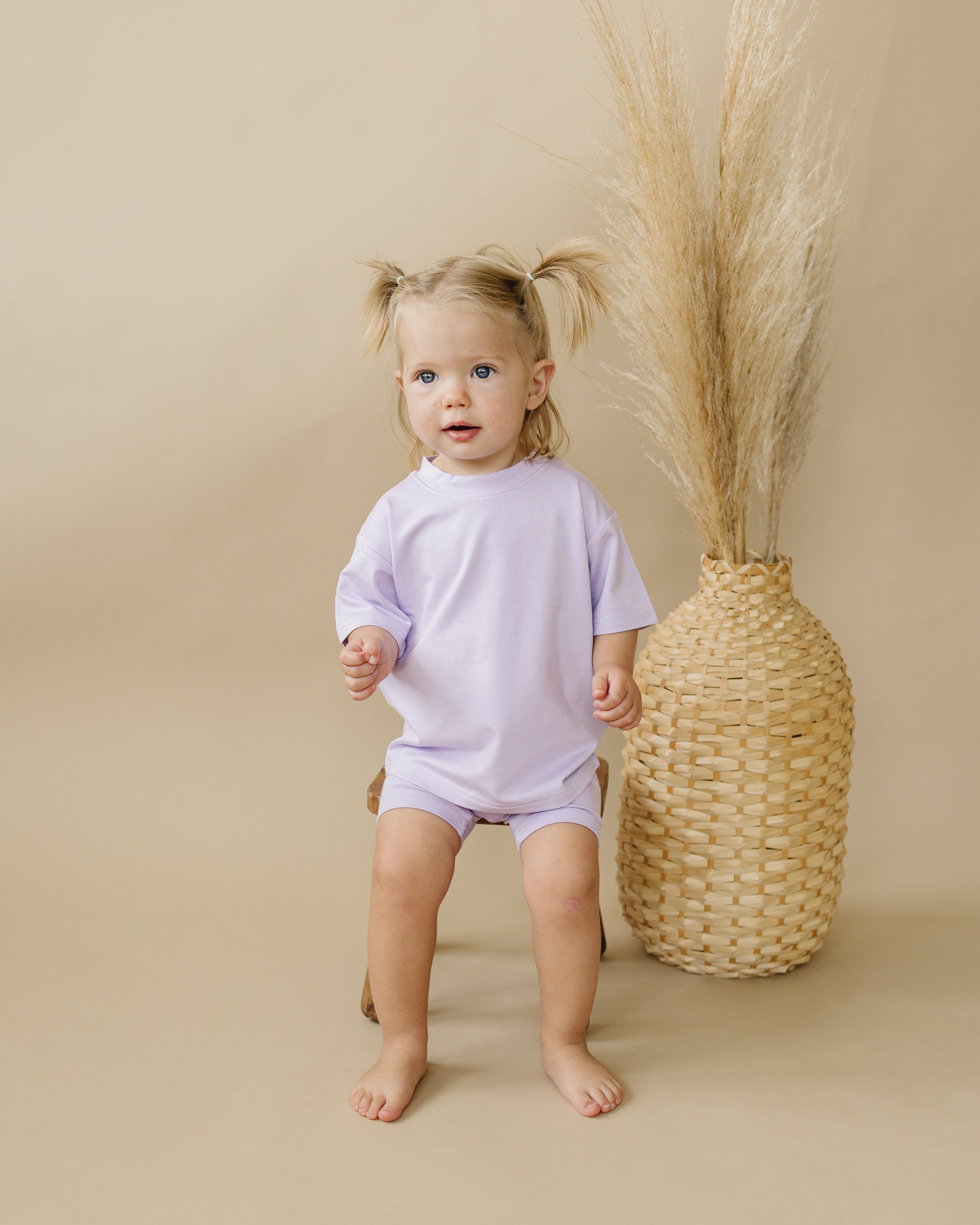 Bamboo Tee & Bike Shorts - sold as separates by Little Joy Co.