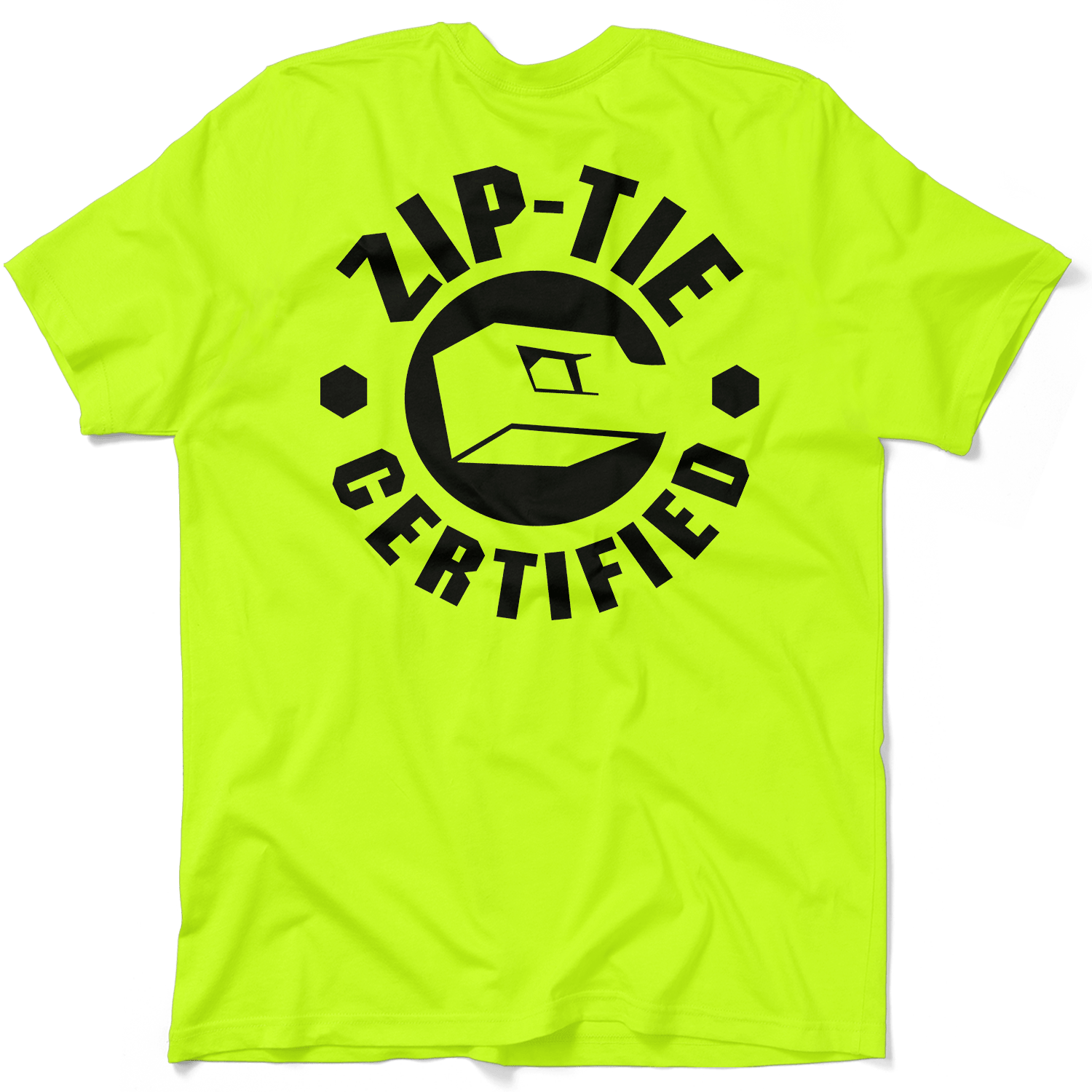 Zip Tie - Safety Yellow T-Shirt by Armed American Supply