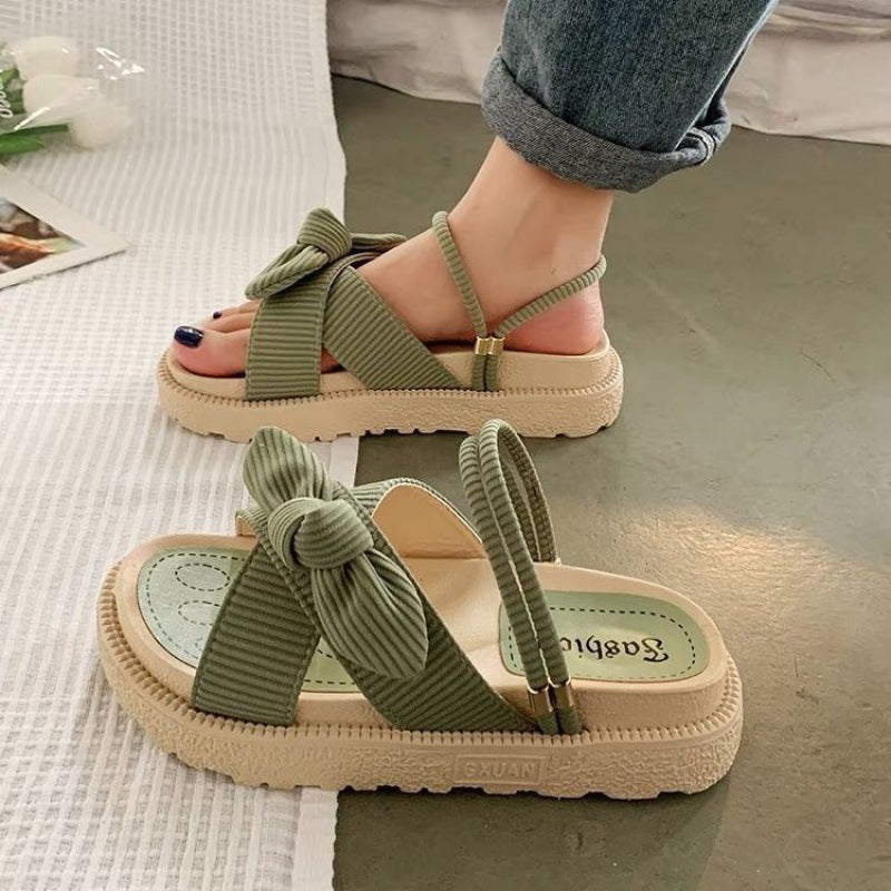 Women's Two-Wear Flat Platform Sandals | EVA Slip-On Open-Toe Sandals by Sarah Express