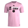 adidas Mens Size CF Short Sleeve Pre-Game T-Shirt True Pink/Club Inter De Futbol Miami XX-Large Tall by EasyOptionXY