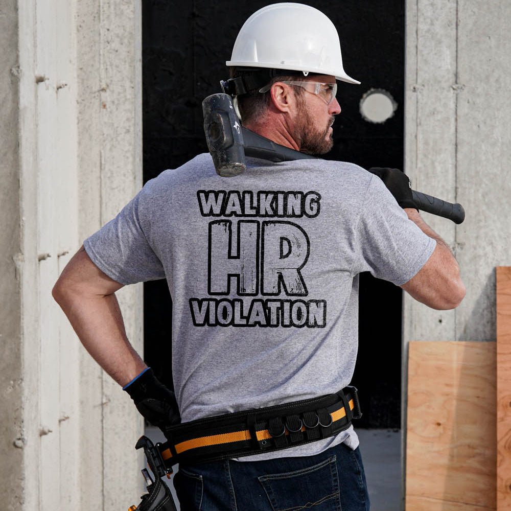 HR Violation - Safety Yellow T-Shirt by Armed American Supply