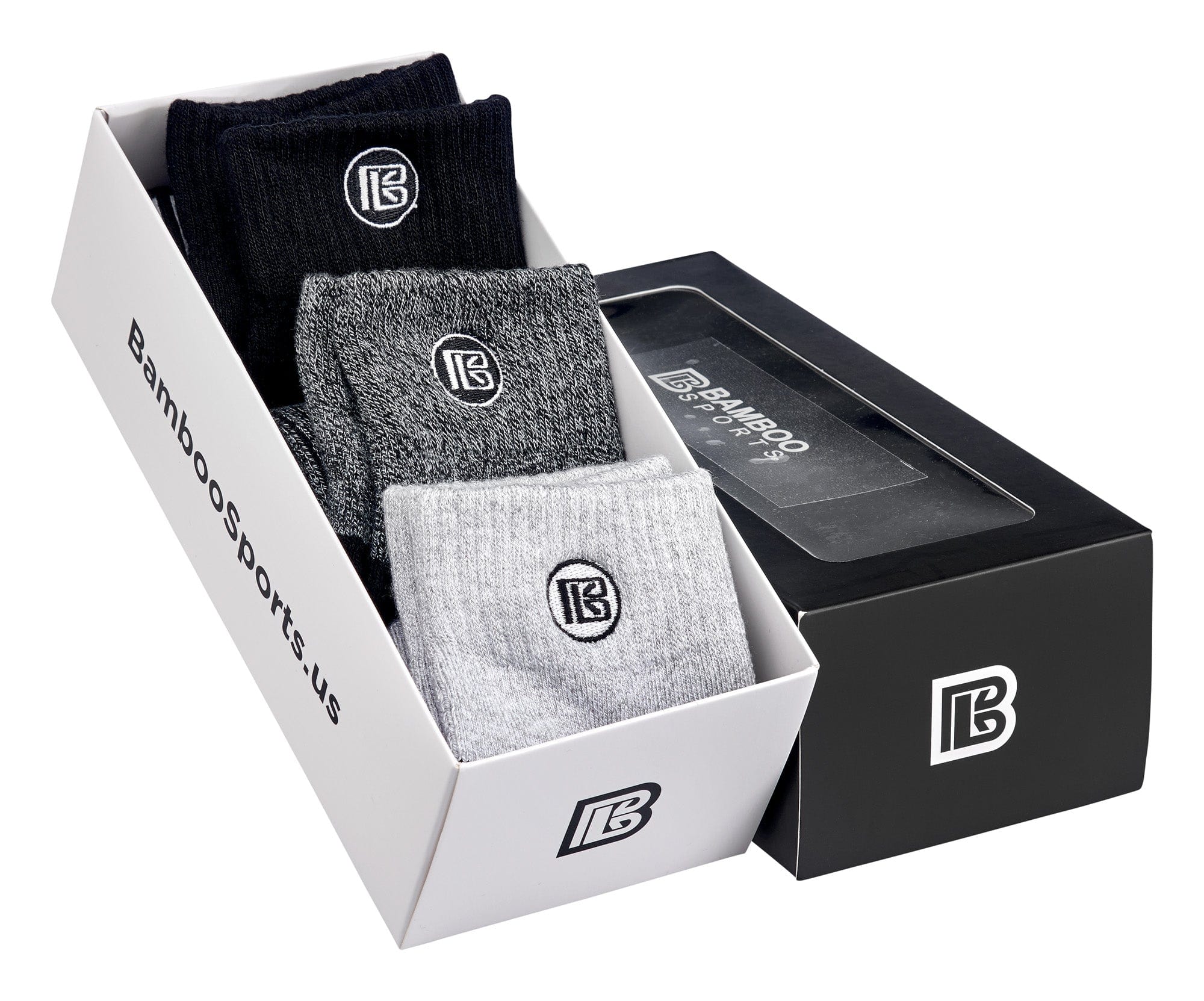 Premium Bamboo Rayon Quarter High Crew Socks by Bamboo Sports