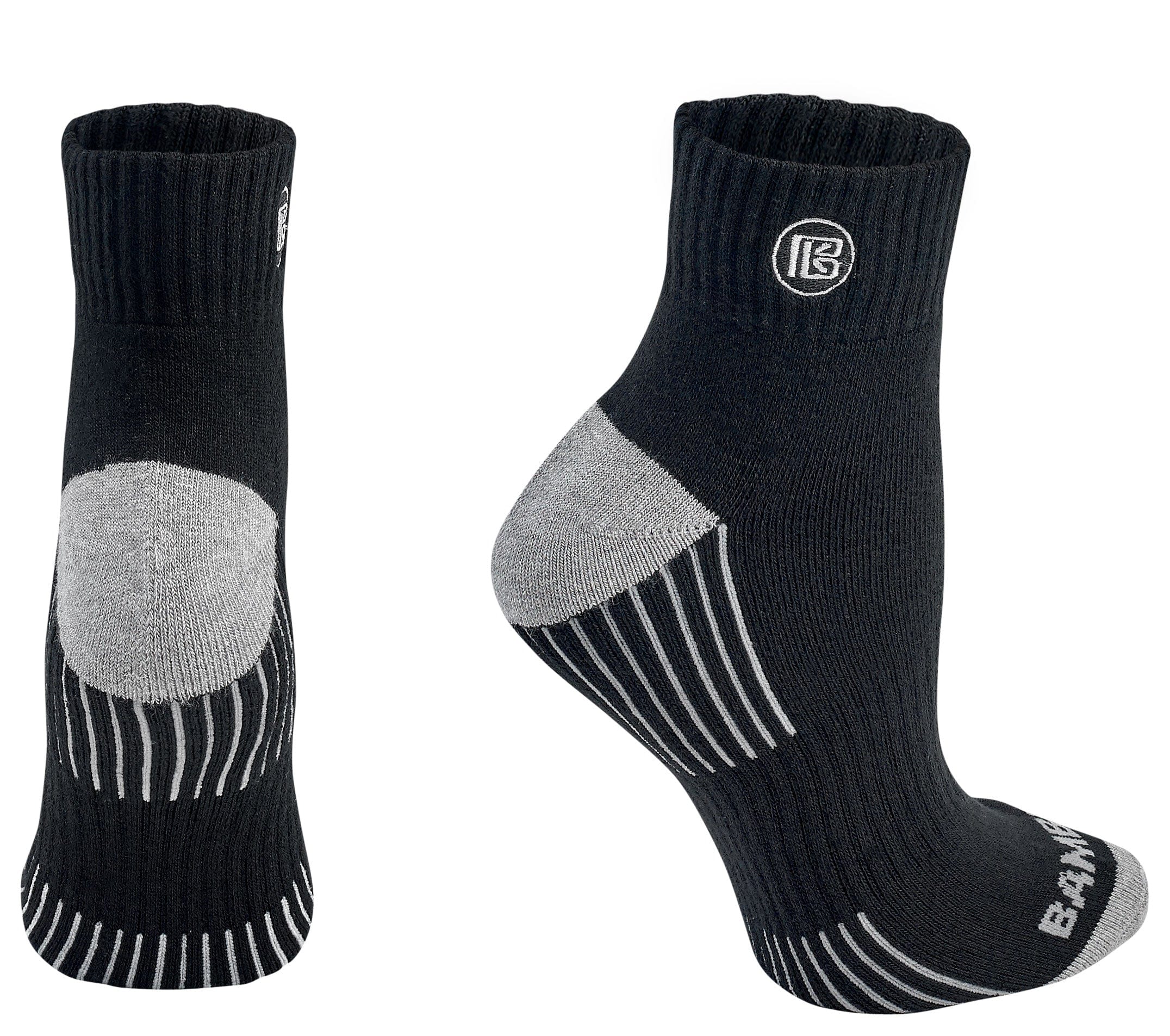Premium Bamboo Rayon Quarter High Crew Socks by Bamboo Sports