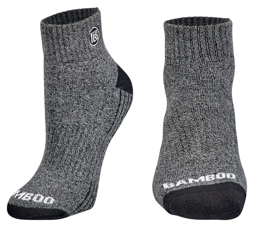 Premium Bamboo Rayon Quarter High Crew Socks by Bamboo Sports
