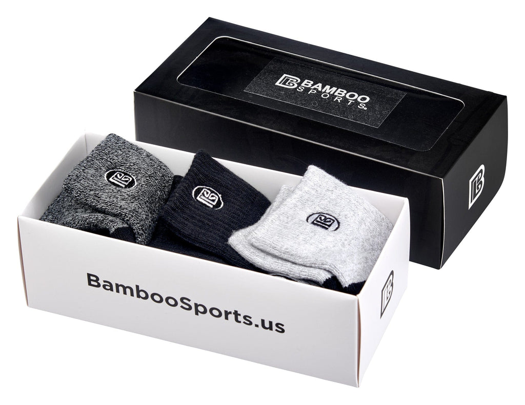 Premium Bamboo Rayon Quarter High Crew Socks by Bamboo Sports