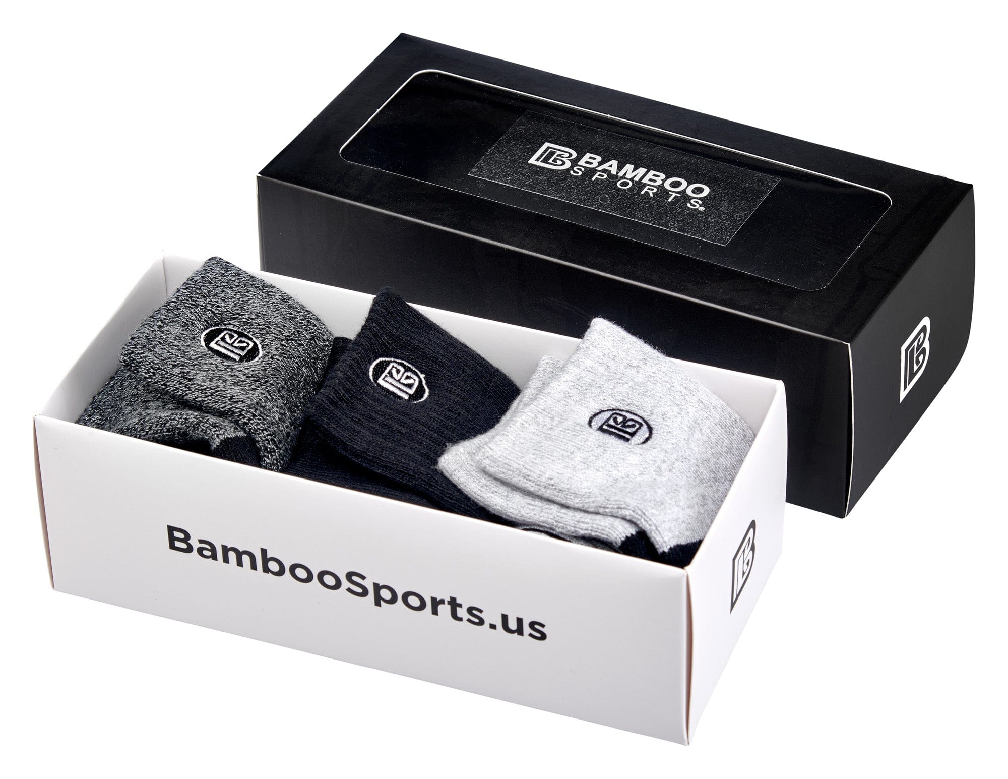 Premium Bamboo Rayon Quarter High Crew Socks by Bamboo Sports