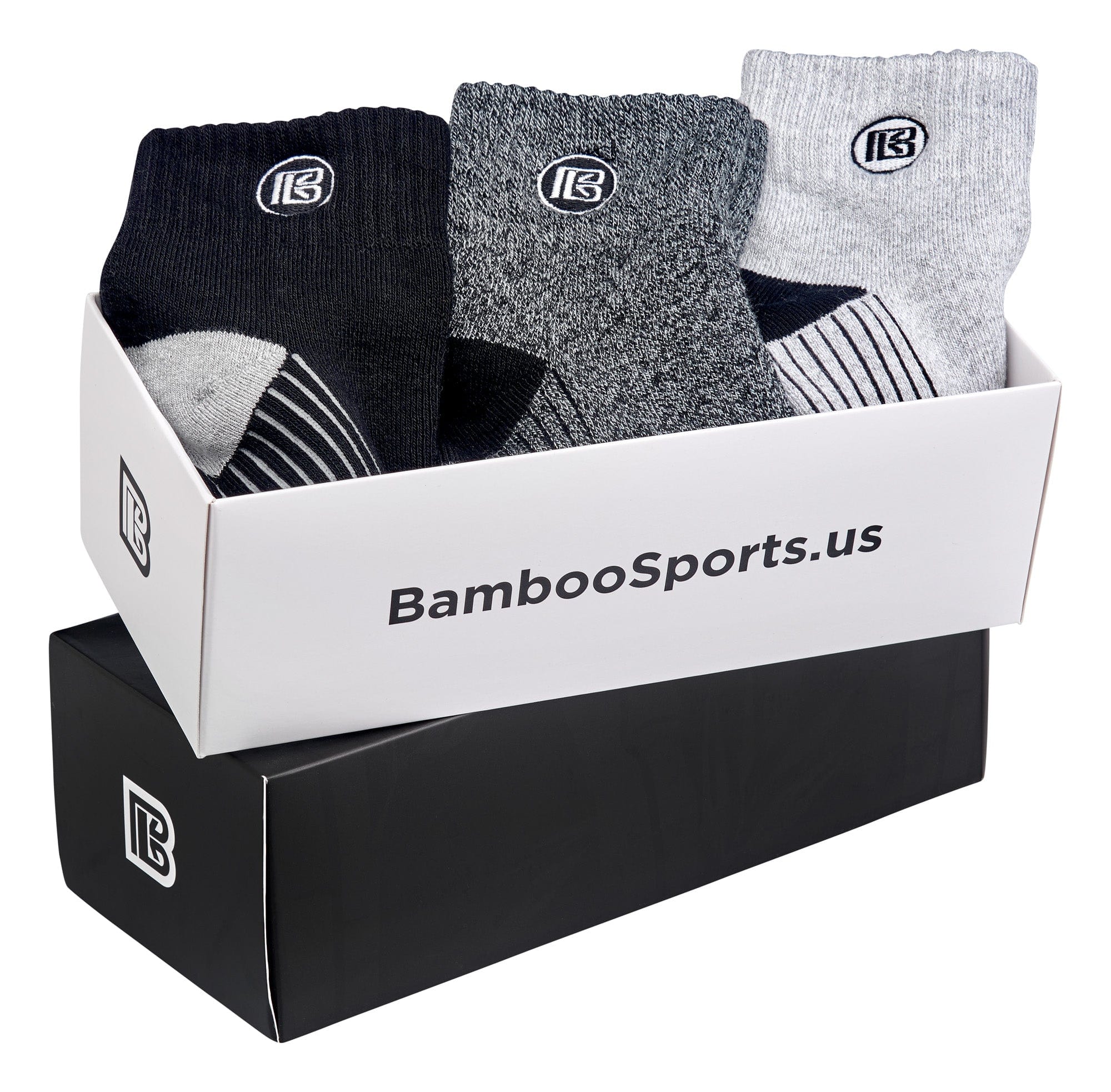 Premium Bamboo Rayon Quarter High Crew Socks by Bamboo Sports