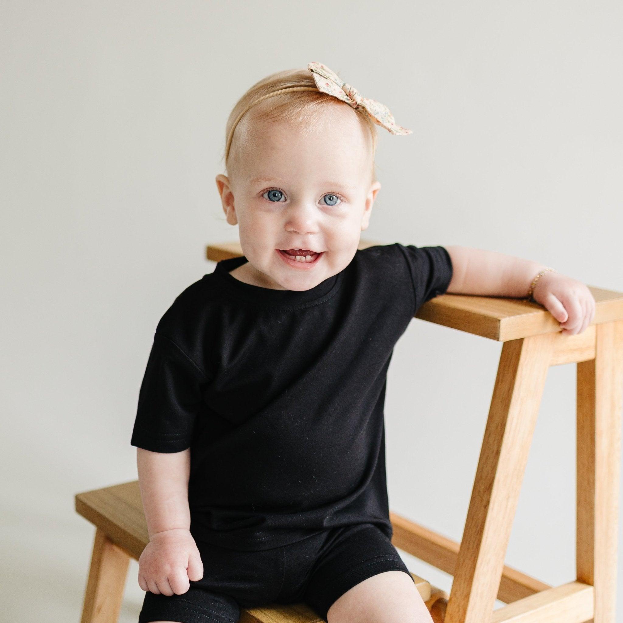 Bamboo Tee & Bike Shorts - sold as separates by Little Joy Co.