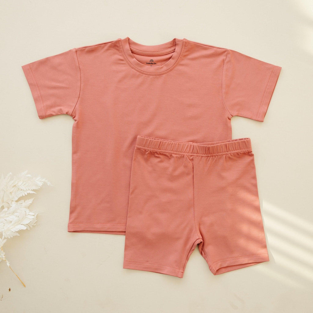 Bamboo Tee & Bike Shorts - sold as separates by Little Joy Co.
