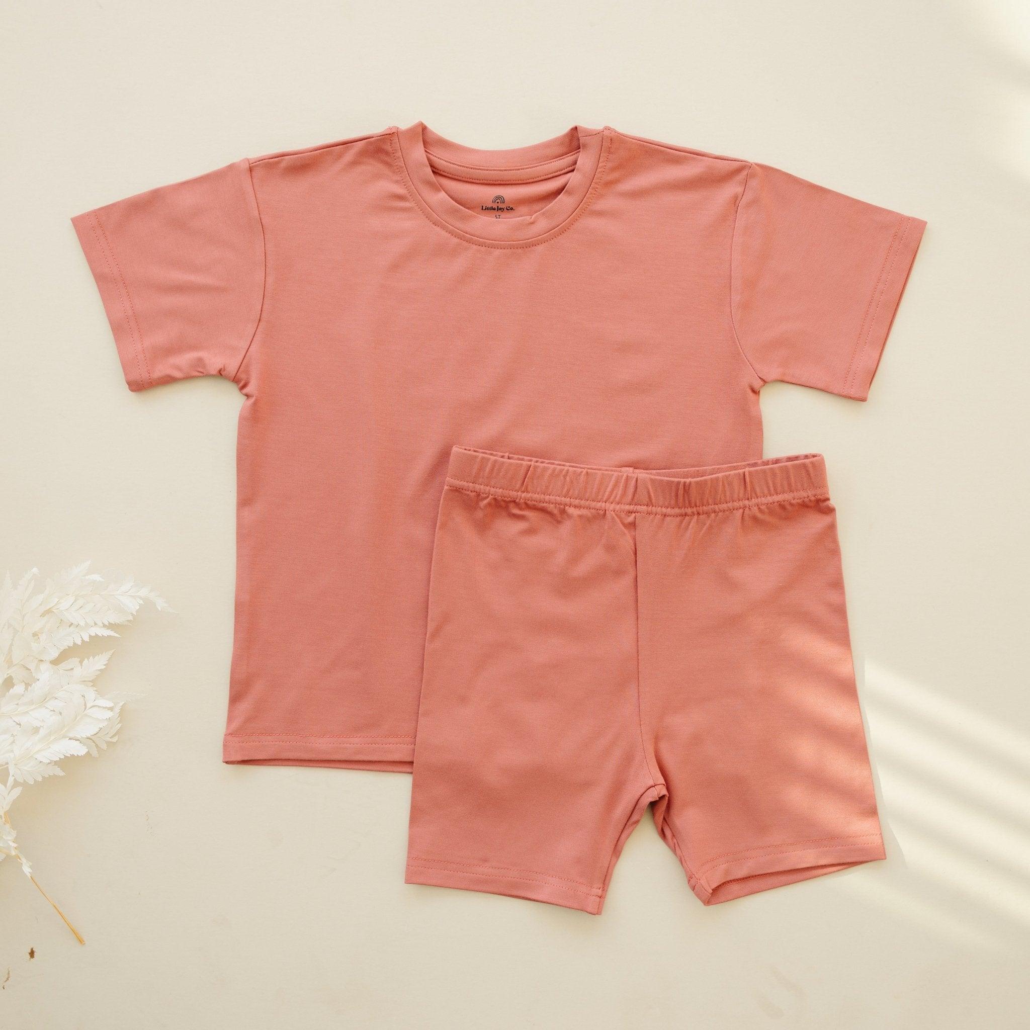 Bamboo Tee & Bike Shorts - sold as separates by Little Joy Co.