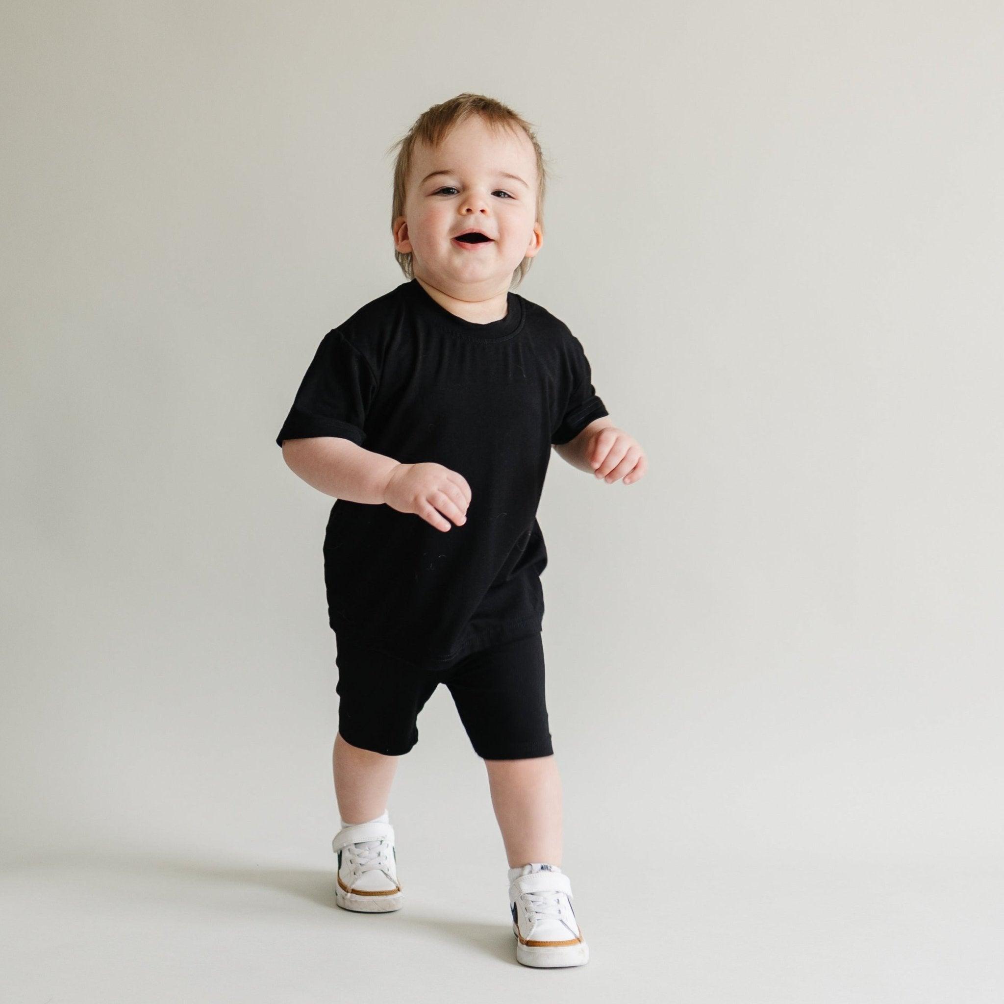 Bamboo Tee & Bike Shorts - sold as separates by Little Joy Co.