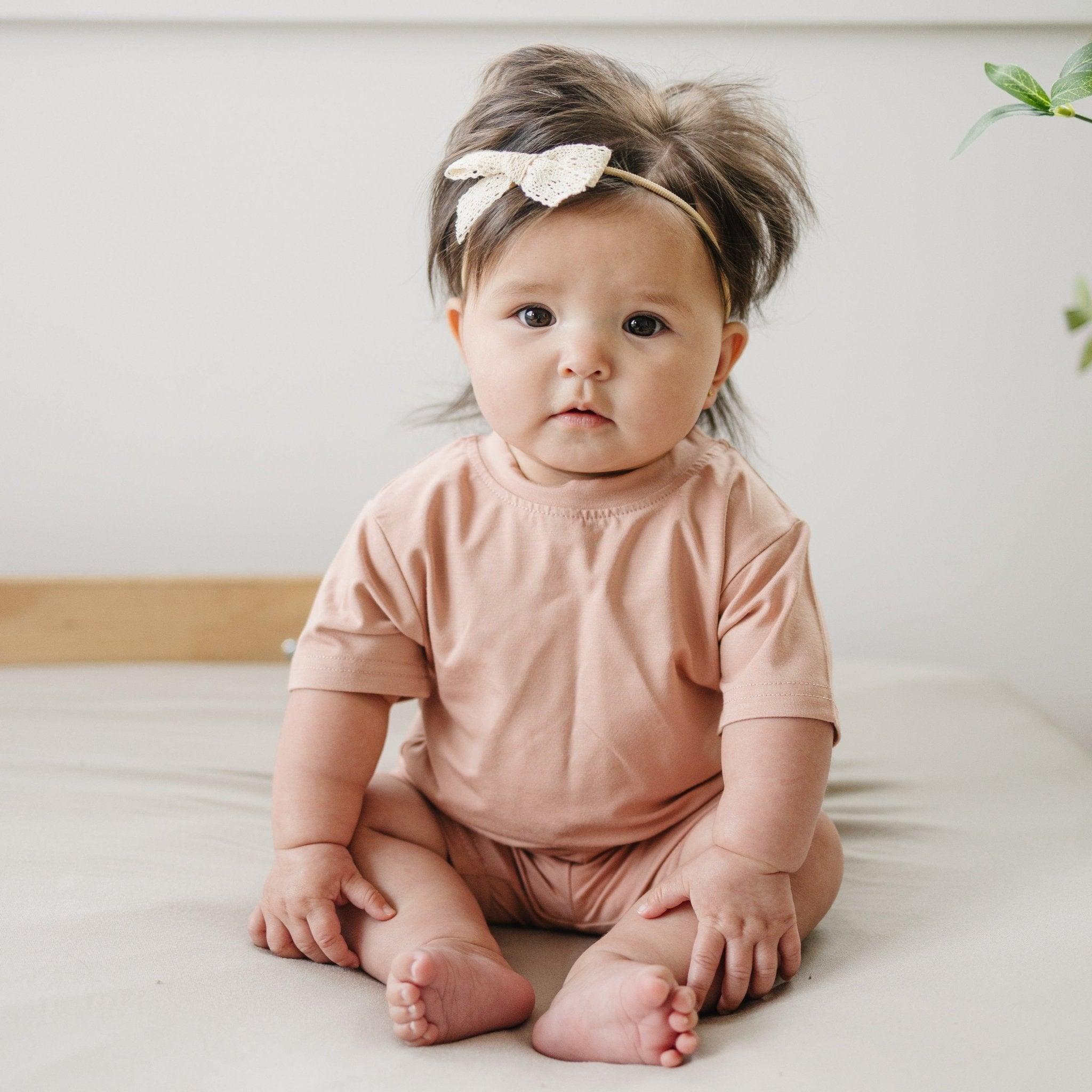 Bamboo Tee & Bike Shorts - sold as separates by Little Joy Co.