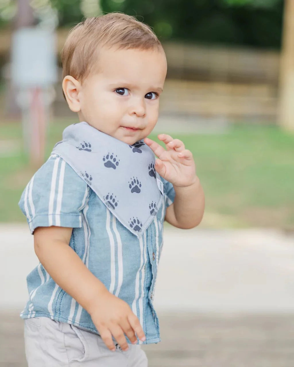 Tiny Tracker Bandana Bibs Collection by Baldwin Baby Company