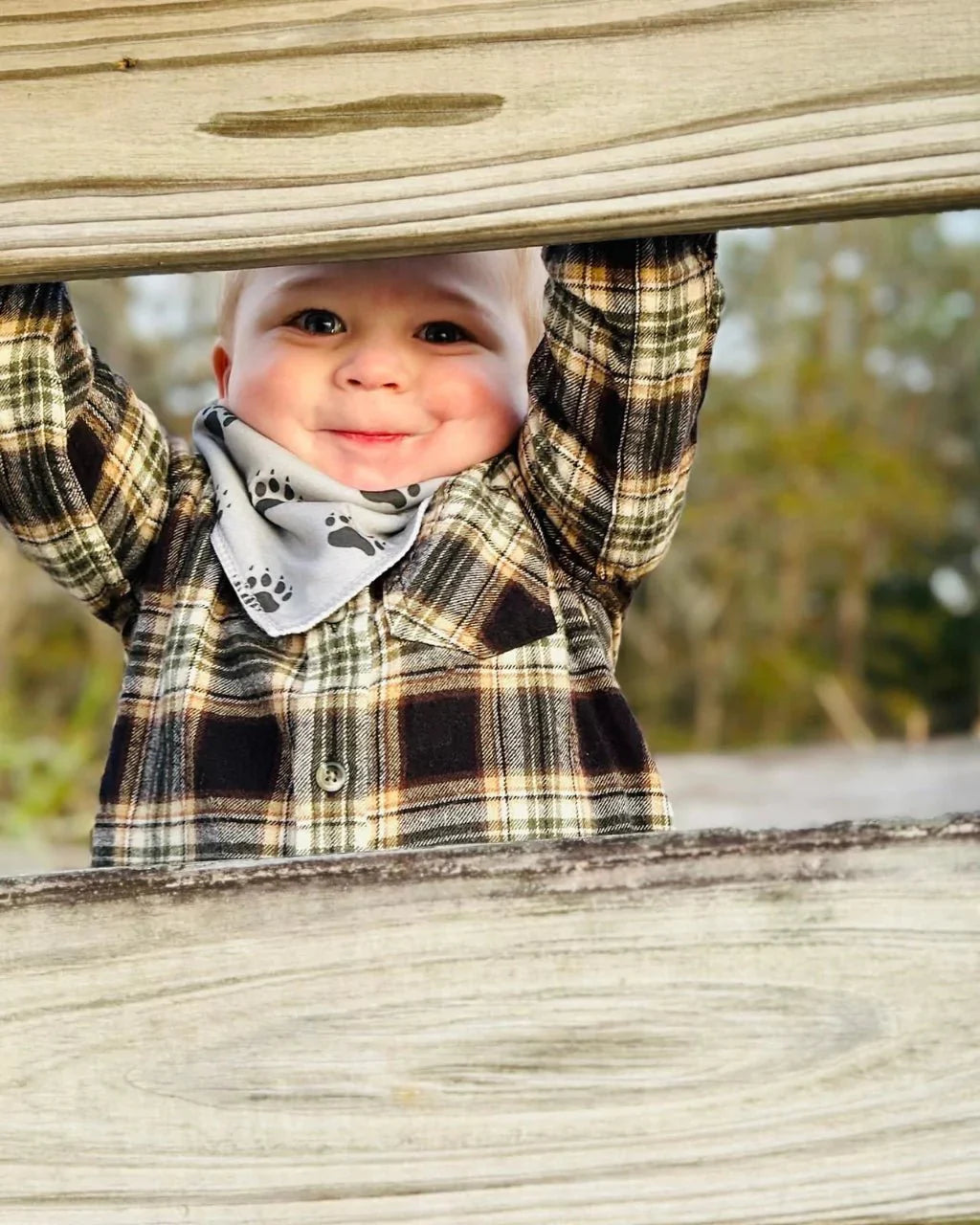 Tiny Tracker Bandana Bibs Collection by Baldwin Baby Company