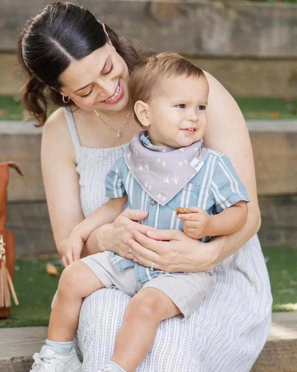 Tiny Tracker Bandana Bibs Collection by Baldwin Baby Company