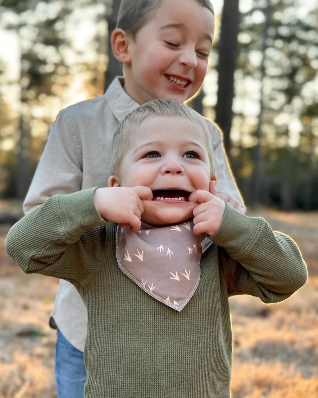 Tiny Tracker Bandana Bibs Collection by Baldwin Baby Company