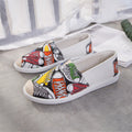 Women's Ethnic Print Canvas Slip-On Shoes | Lightweight Low-Top Flats by Sarah Express