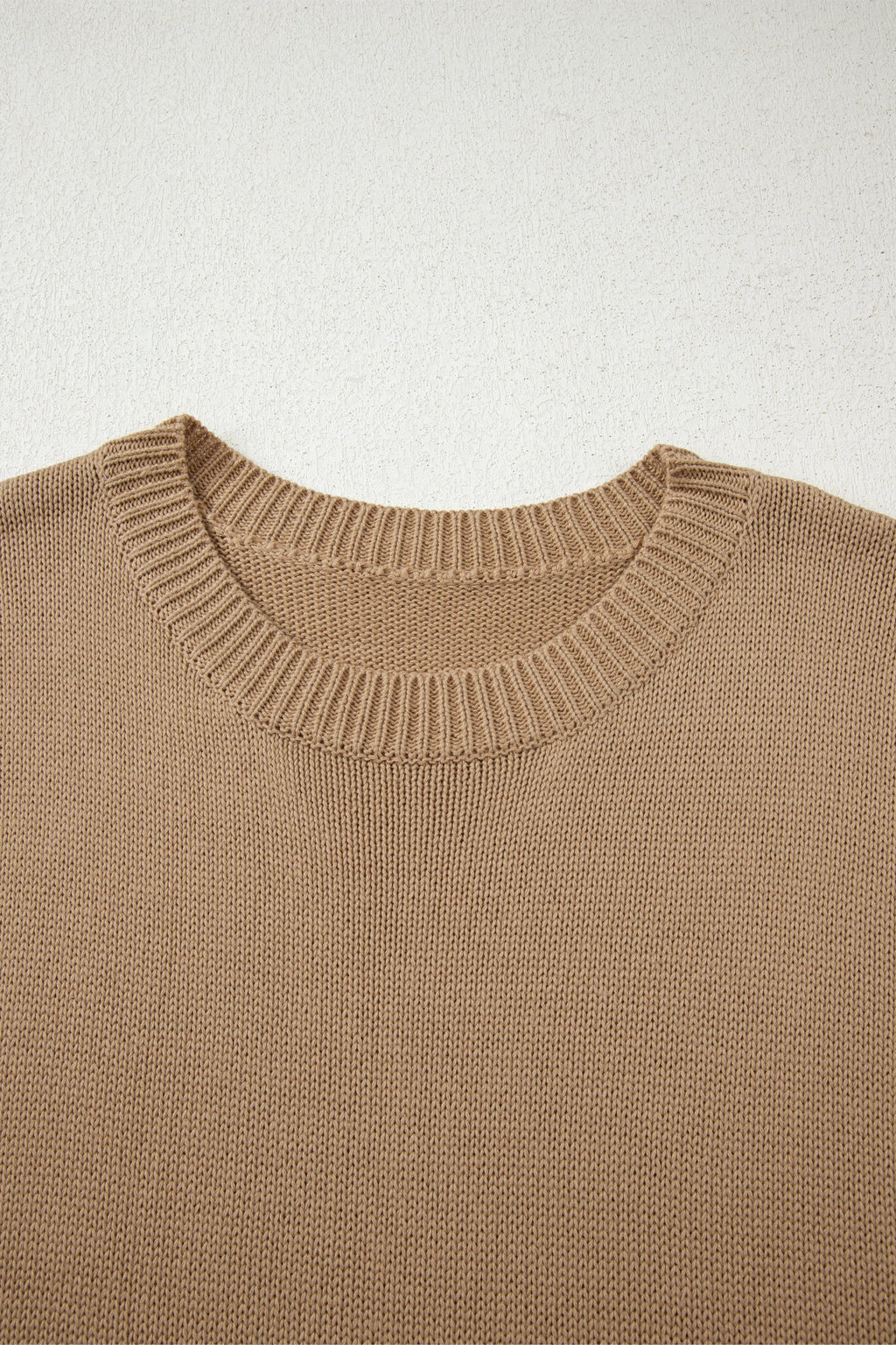 Solid Drop Shoulder Oversize Mini Sweater Dress
