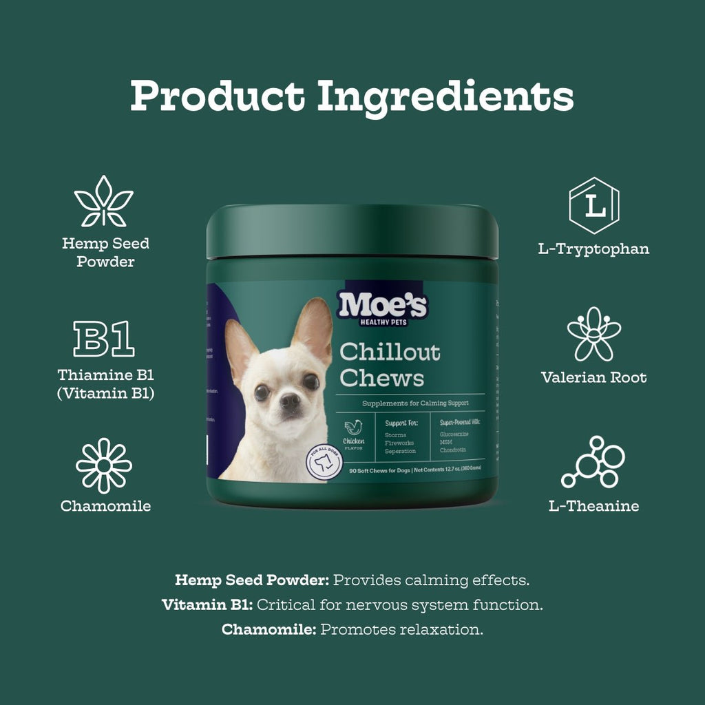 Chillout Chews by Moe's Healthy Pets