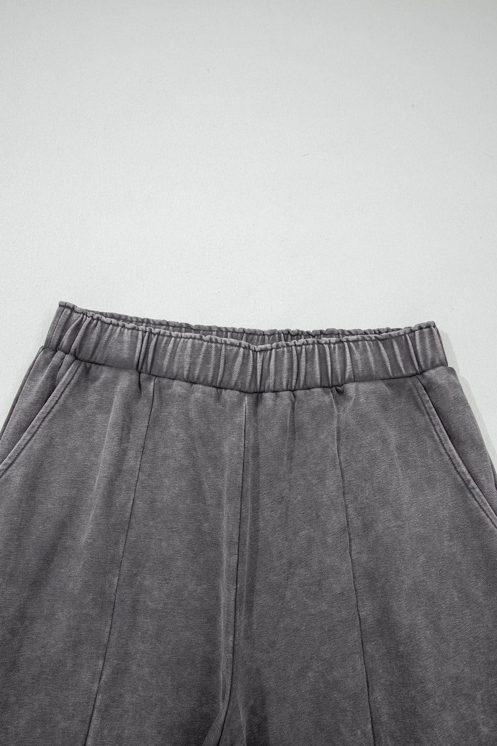Leopard Patchwork Mineral Wash High Waist Pants