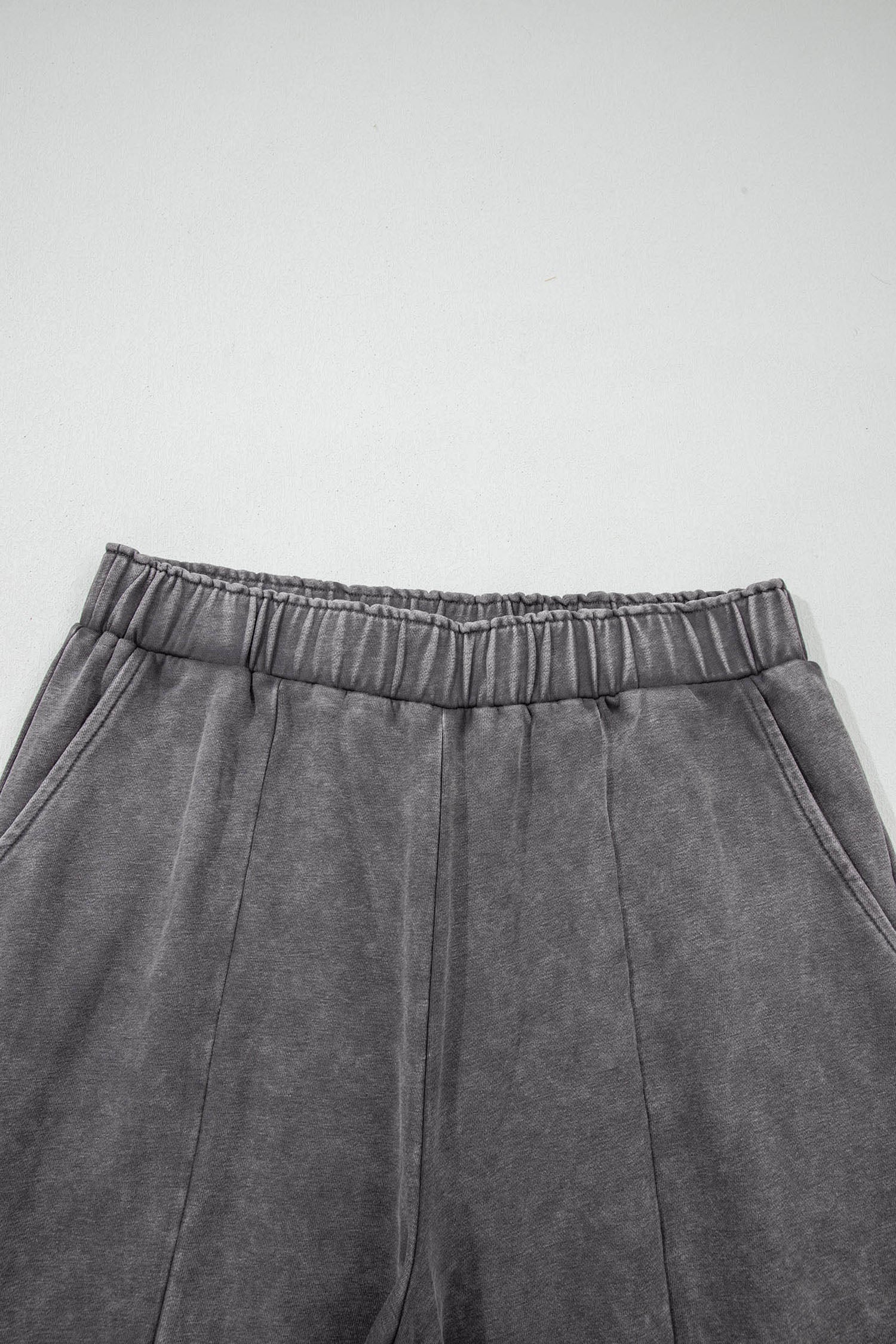 Leopard Patchwork Mineral Wash High Waist Pants