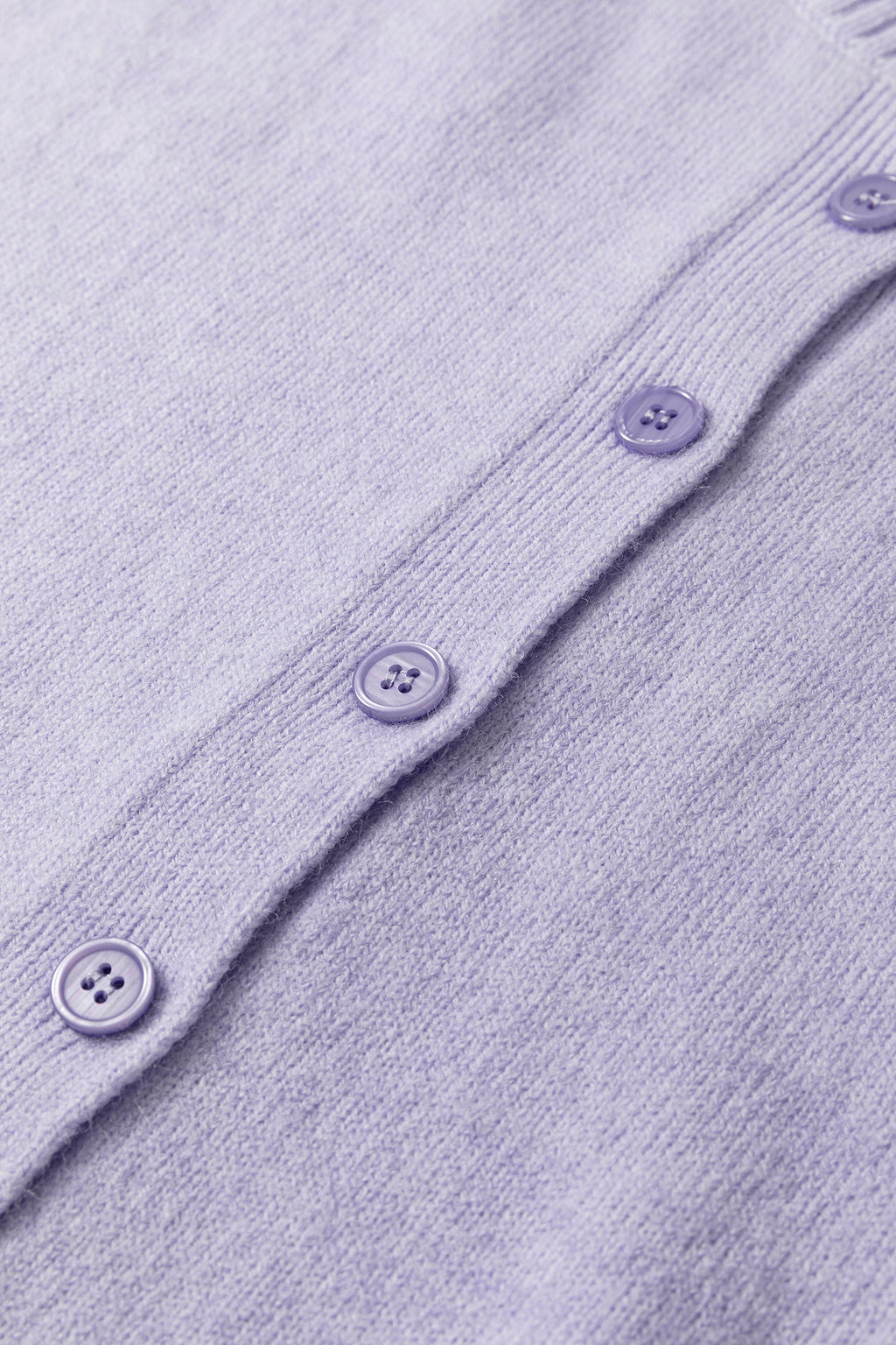 Solid 3/4 Sleeve Boxy Button-Down Cardigan