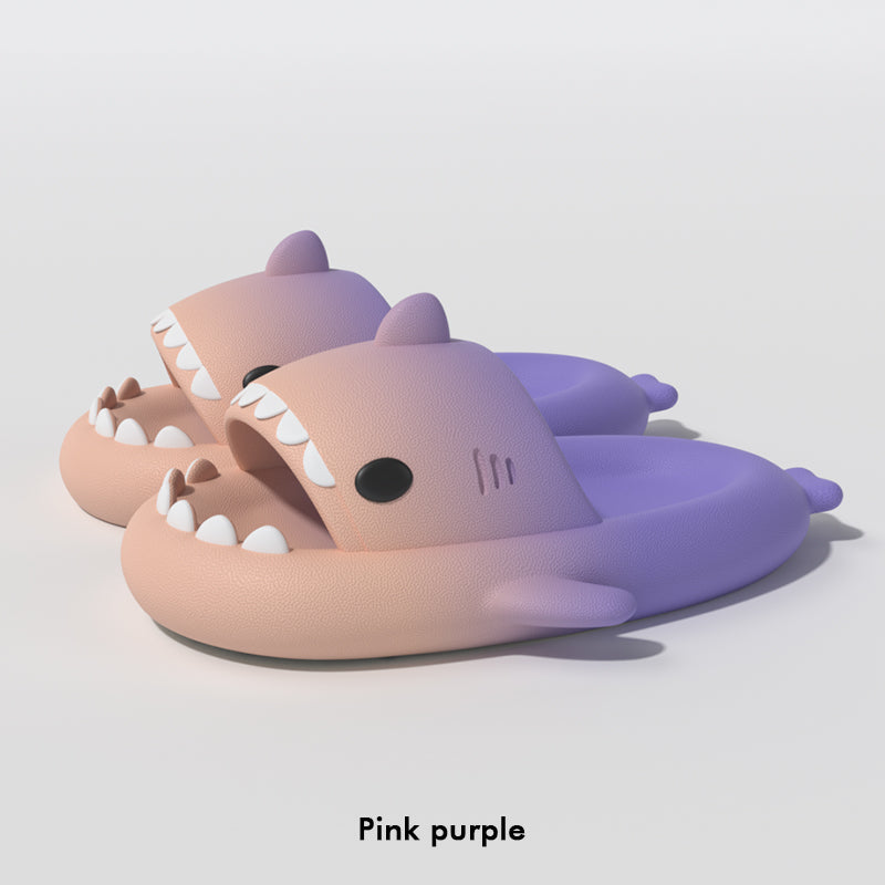 Men's Gradient Shark Slippers | EVA Non-Slip Cartoon Home Bathroom Slides by Sarah Express