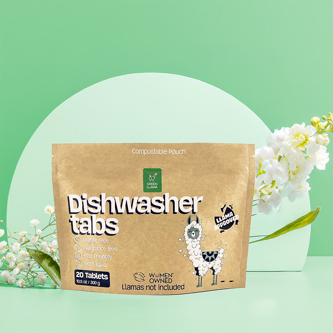 EWG Verified™ & PVA-Free Dishwasher Tabs by Green Llama