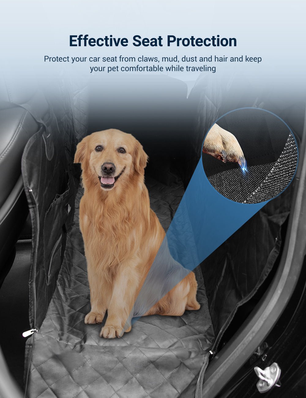 Dog Seat Cover for Tesla Model 3/Y/S/X/Cybertruck by Tesery Official Store