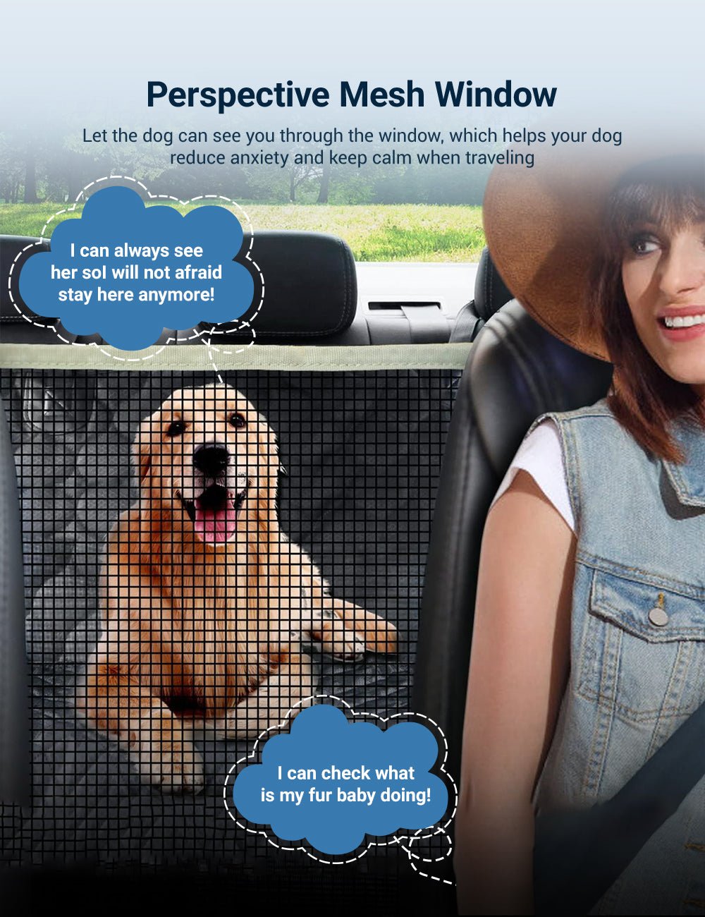Dog Seat Cover for Tesla Model 3/Y/S/X/Cybertruck by Tesery Official Store