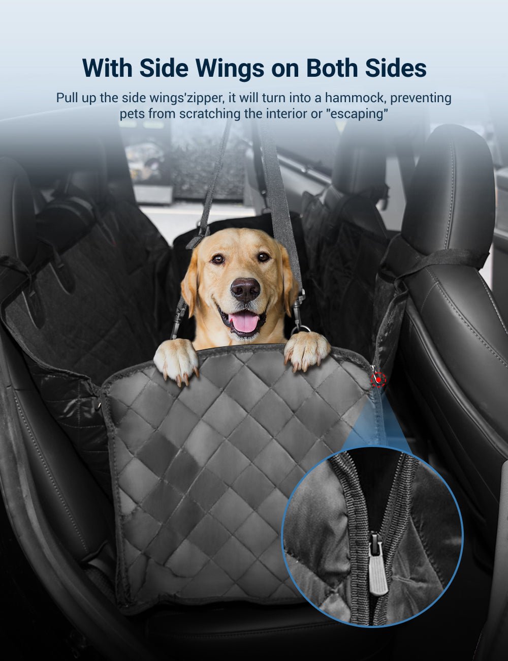 Dog Seat Cover for Tesla Model 3/Y/S/X/Cybertruck by Tesery Official Store