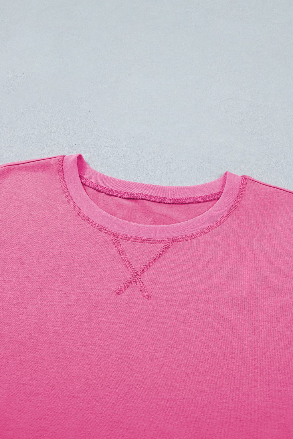 Solid Tee & Stipe Waistband Short Set
