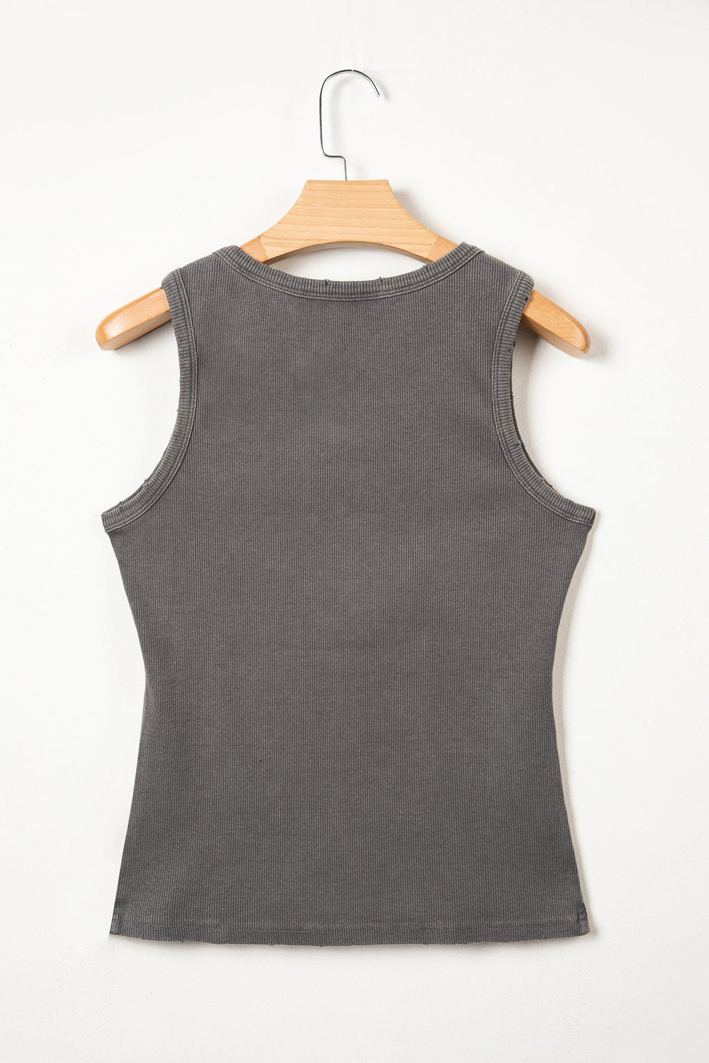 Solid Distressed Ribbed Mineral Wash Tank