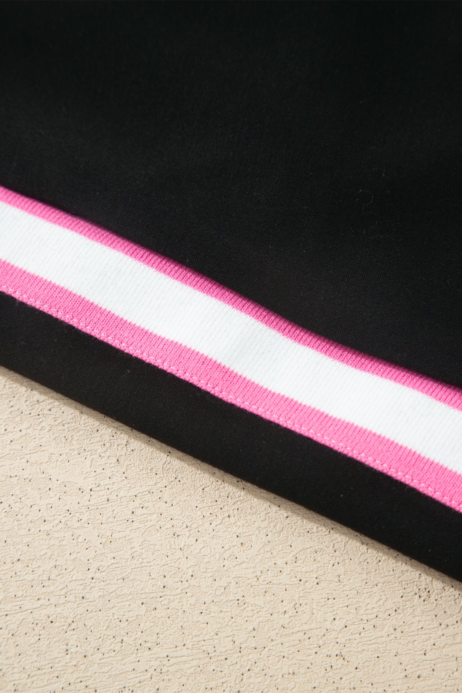 Stripe Trim Polo Tee & Drawstring Skirt Set