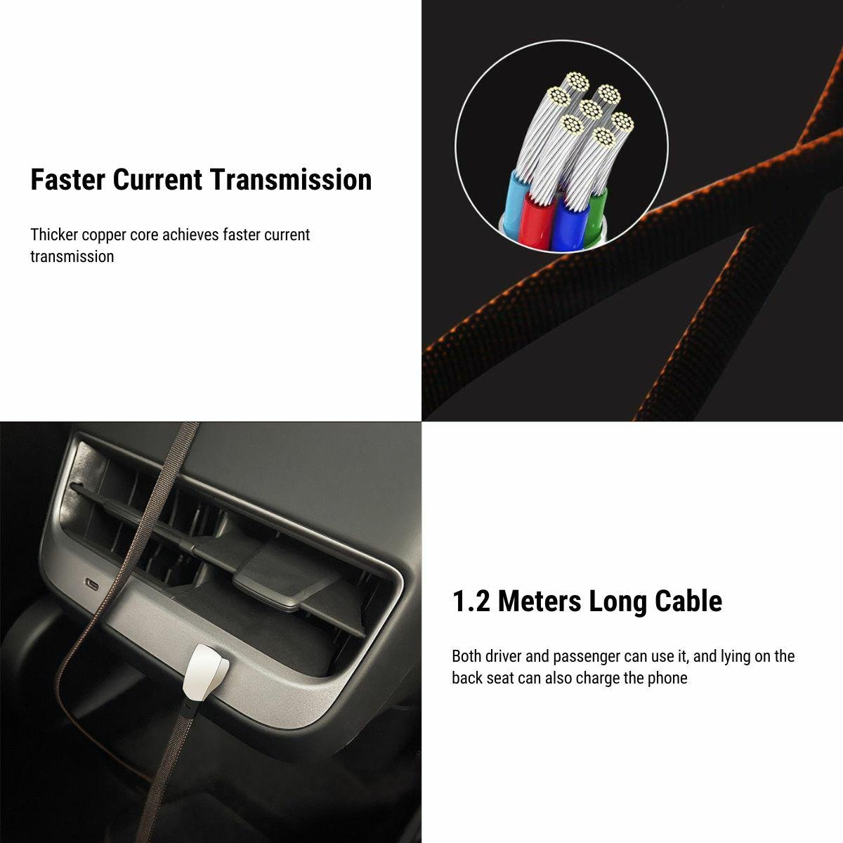 Fast Charging Data Cable for Tesla by Tesery Official Store