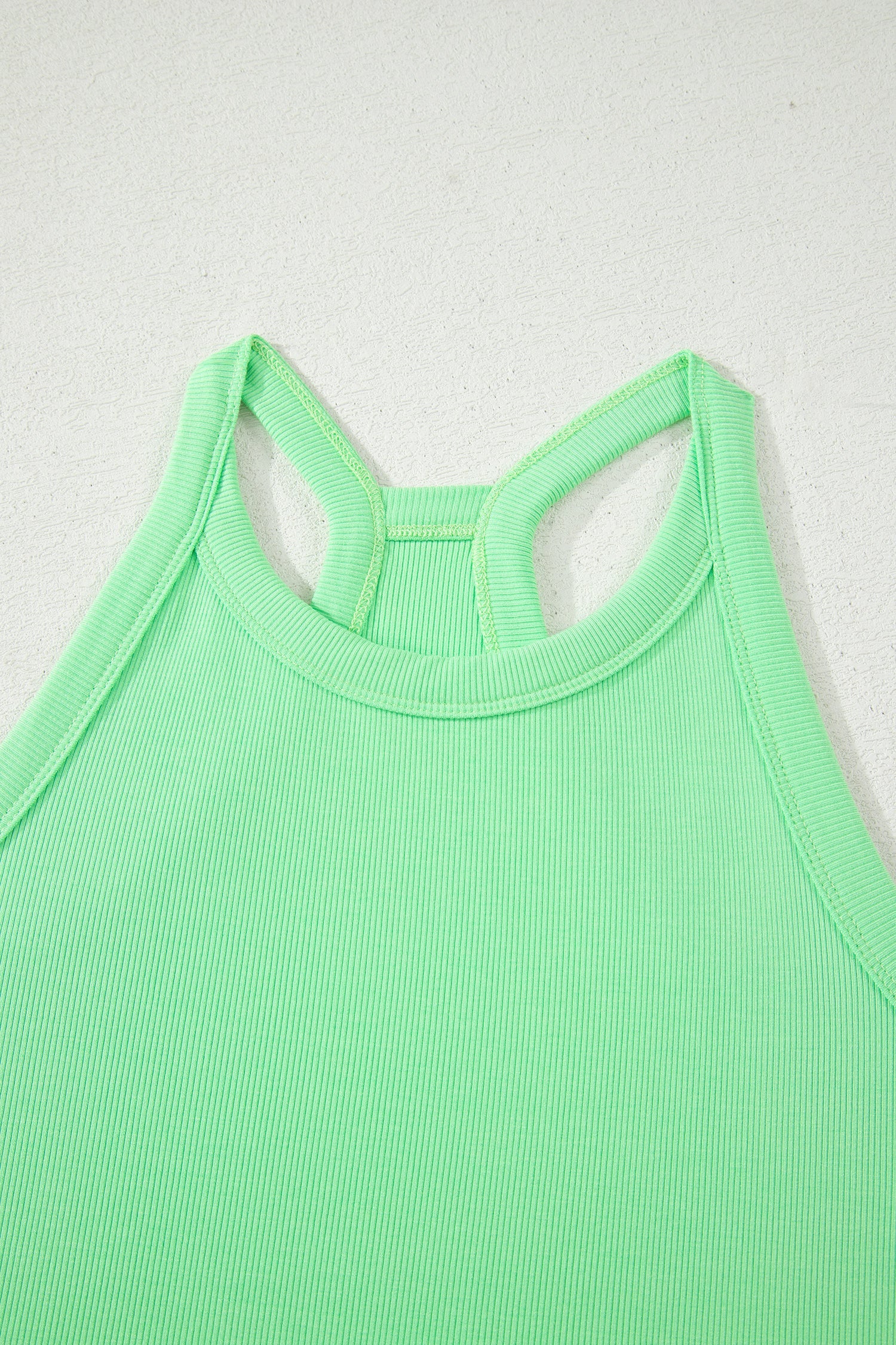 Solid Tank Top and Elastic Waist Mini Skort Set