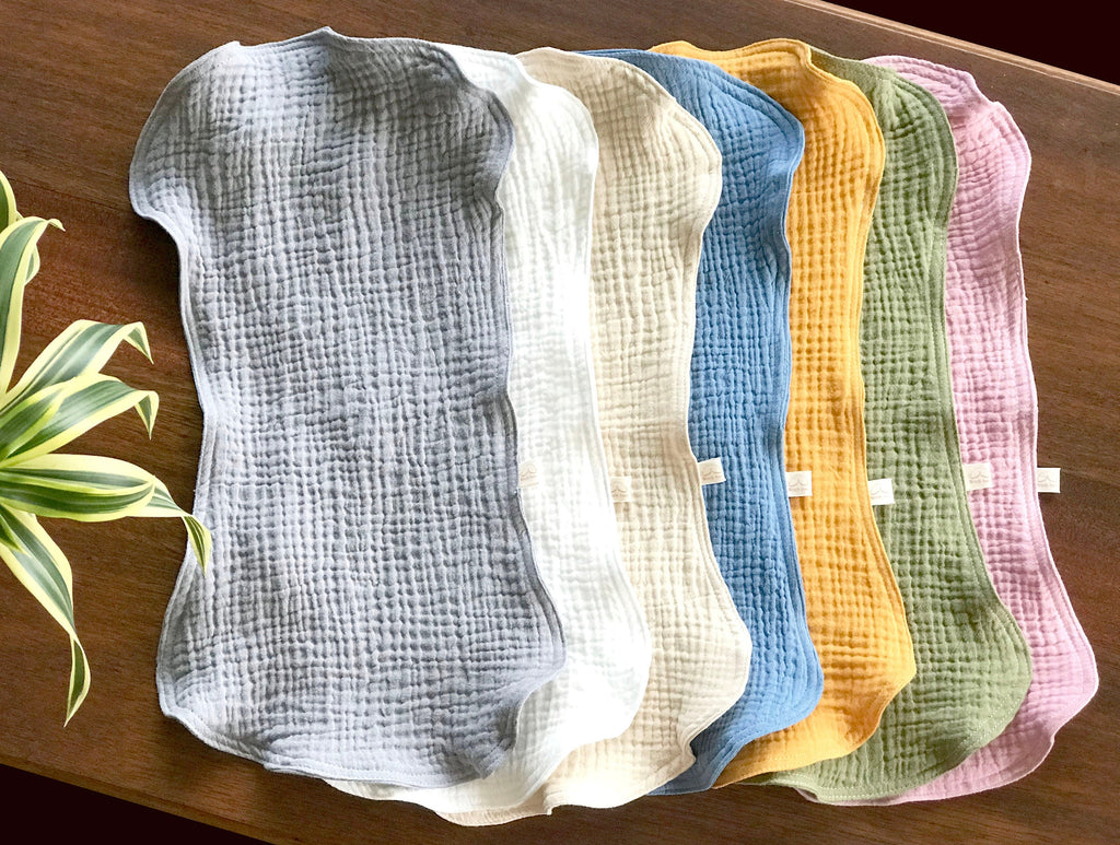 Burp Cloth - 1 Piece - Organic Cotton Double Gauze by Wendy Anne